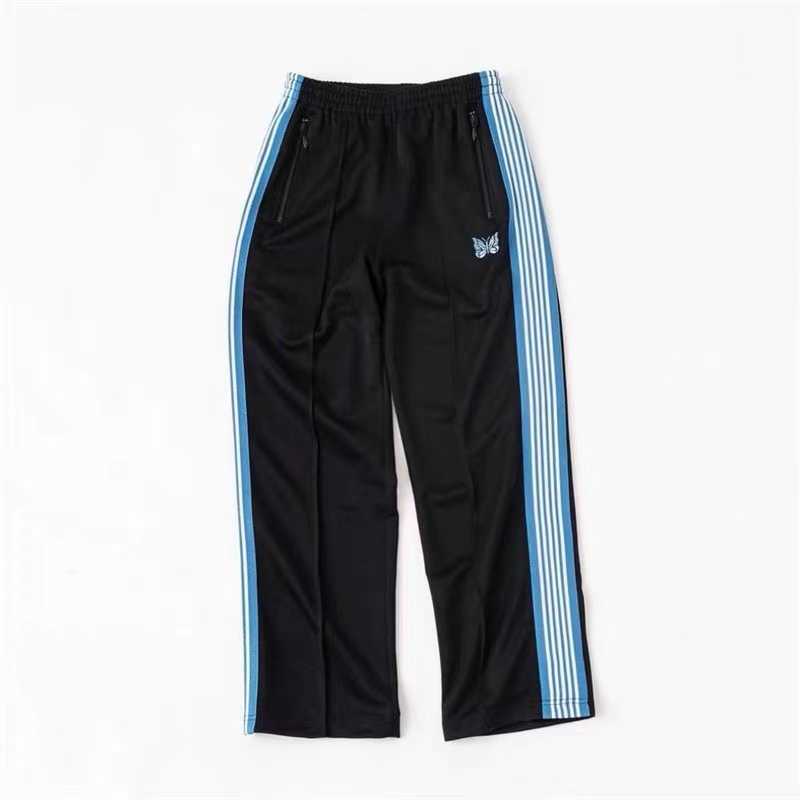 Men's Jackets Green Blue Needles Jackets Men Women High Street Embroidery Butterfly Needles Track Jacket Outerwear Stripe AWGE Coats J230821