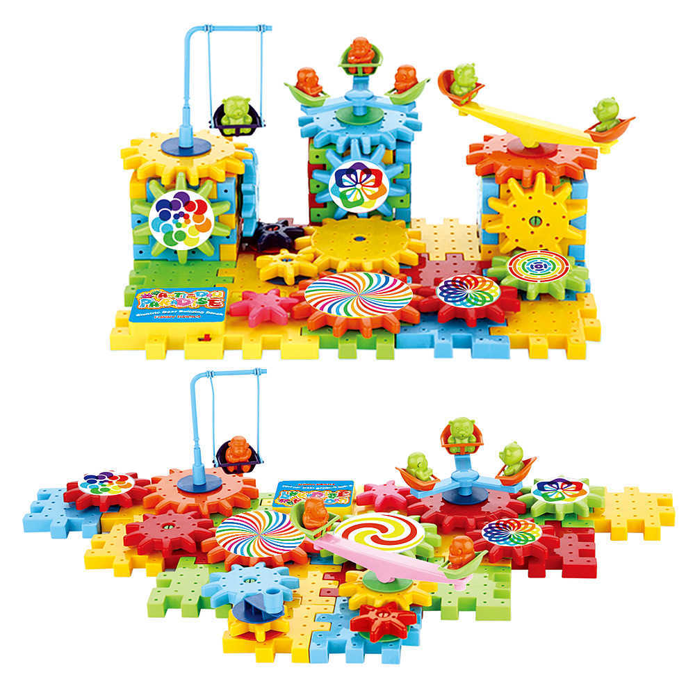wholesale electric building blocks diy assembly plastic model kit childrens 3d puzzle toys