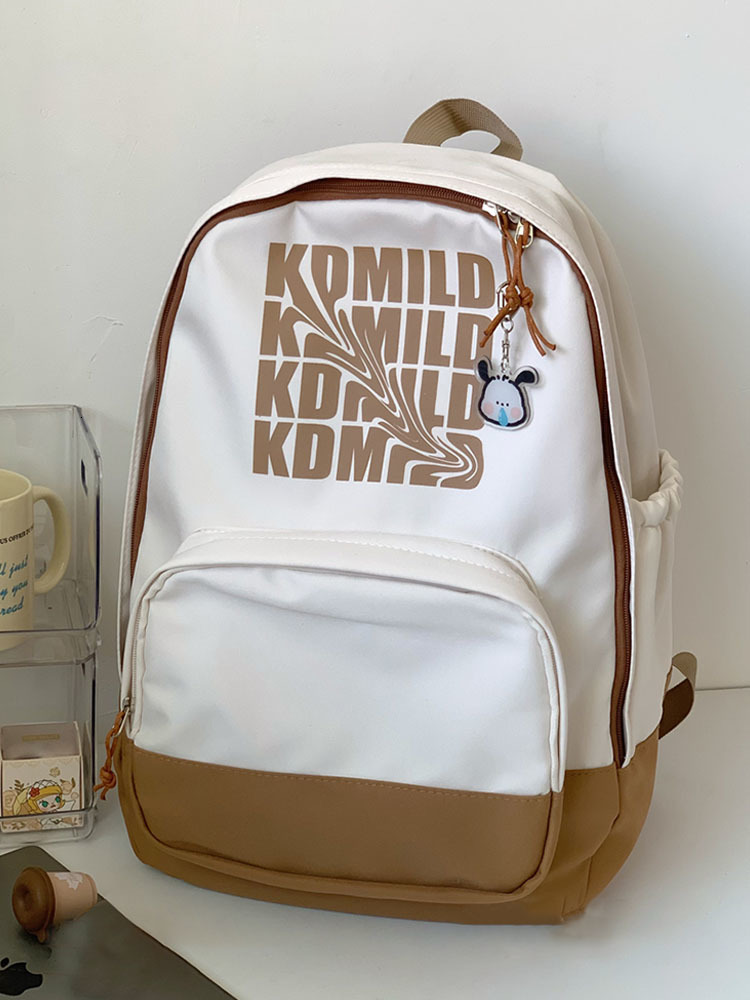 School Bags Backpack Women Aesthetic Laptop Letter High Capacity Korean Casual Cute Teenager Travel Kawaii Unisex Mochilas 230821