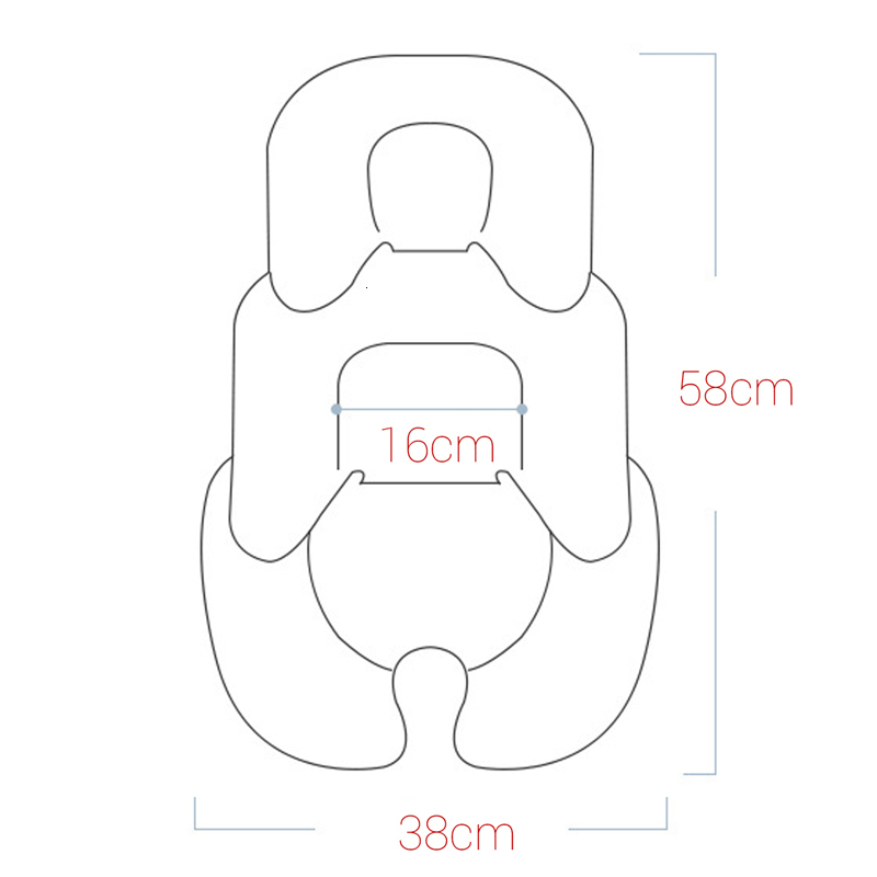 Stroller Parts Accessories Baby Stroller Cushion Infant Car Seat Insert Stroller Pad Four Seasons General Thermal Mattress Mesh Breathable 2 Side Avai