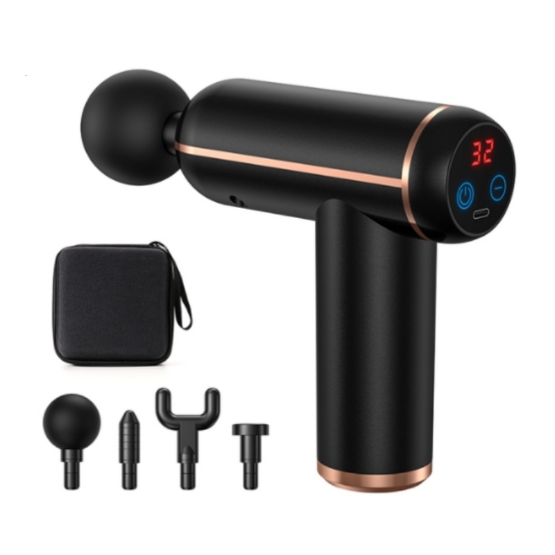 Full Body Massager Mini LCD Massage Gun 32 Speed Touch Screen Deep Tissue Percussion Smart Hit Fascia Gun For Muscle Relaxation Pain Relief Fitness 23
