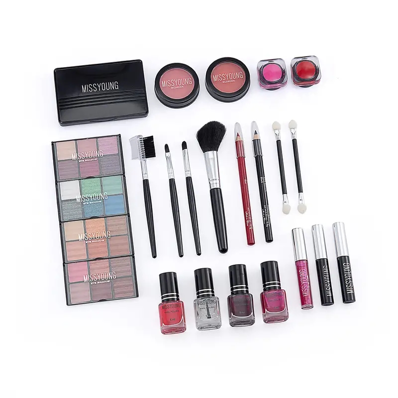 Cosmetic Set Lip Gloss Eye Shadow Blush Nail Polish Combination Set Makeup Case, Mother's Day Gifts For Mom