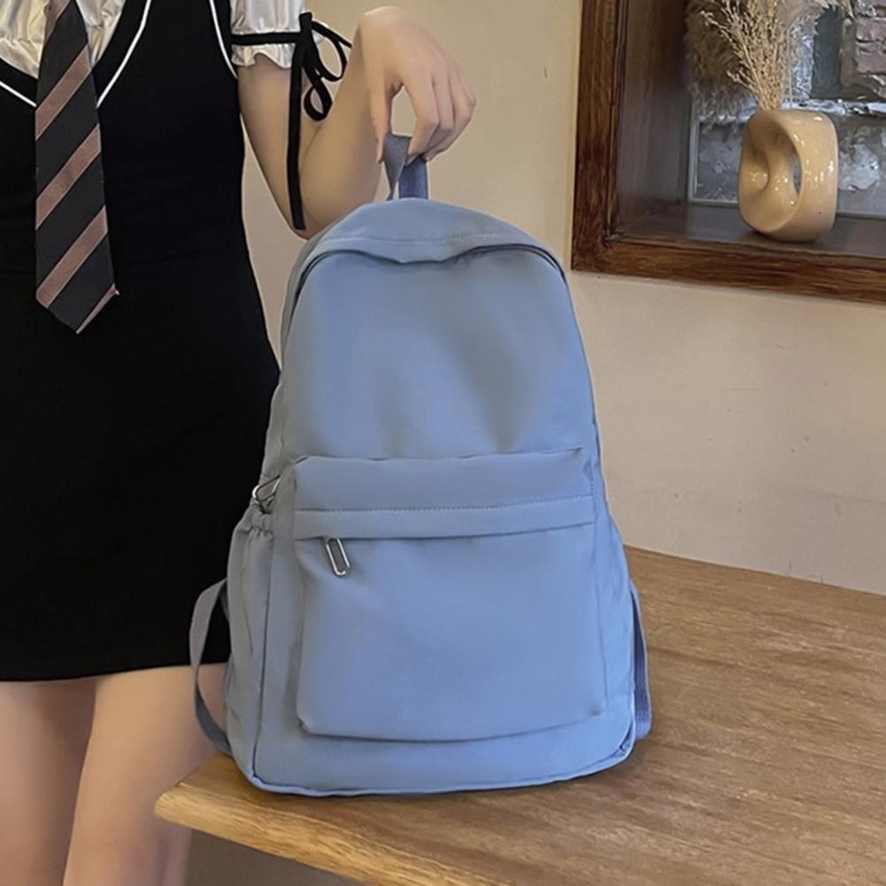 School Bags Plush Backpack Men Backpack Shoulder Teenage Girl Schoolbag Solid Color Sport Bag Large Capacity Laptop Rucksack 230821
