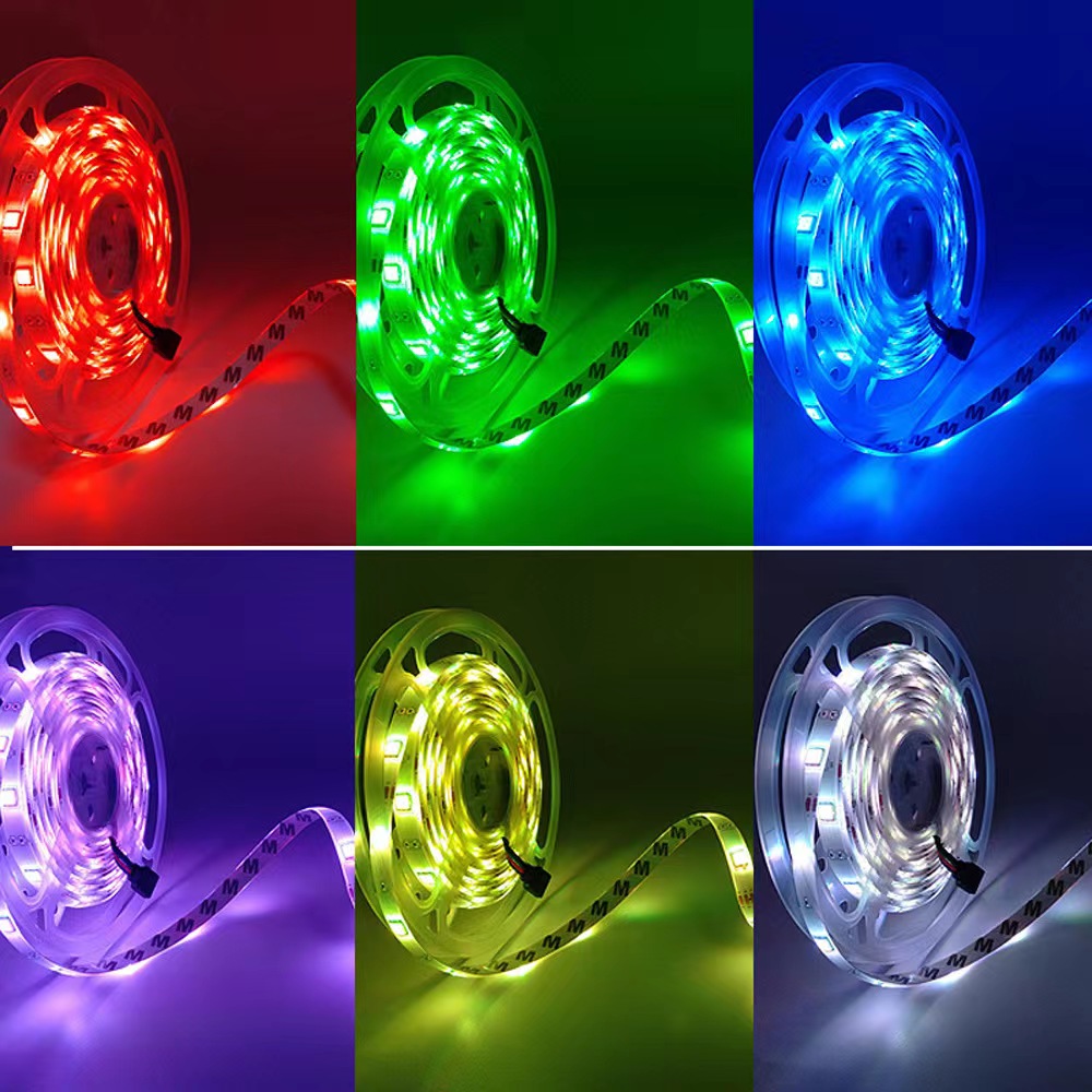 USB LED Strip Light Bluetooth RGB Lights Flexible TV Backlight Lamp 5050 5V LED Tape Diode Phone APP 1-20m For Room