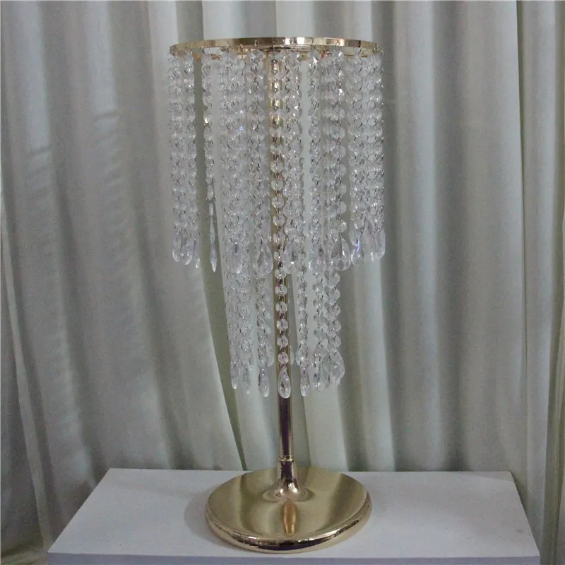 60cm Tall Wedding flower stand crystal Road lead wedding Props pedestal wedding column home party dinning talble decorZZ