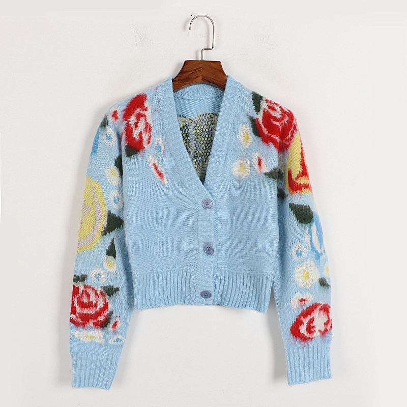 Womens Knits Tees Women Sweaters Cardigan Bright Color Autumn Winter Long Sleeve for Outwear Knitted tops 230818