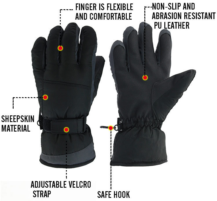 Sports Gloves Men s and Women s Universal Ski Snowboard Winter Cycling Windproof Waterproof Snow Work Hiking 230821