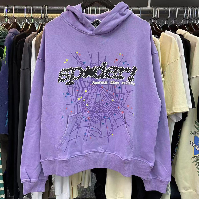 Spider Sweatpants Designer Joggers Spyderhoodie Womens Sweat Pant Black Hip Hop Streetwear Oversized Long Sleeve Hoodie Letter Print Cotton Spider Hoodie 555 52B