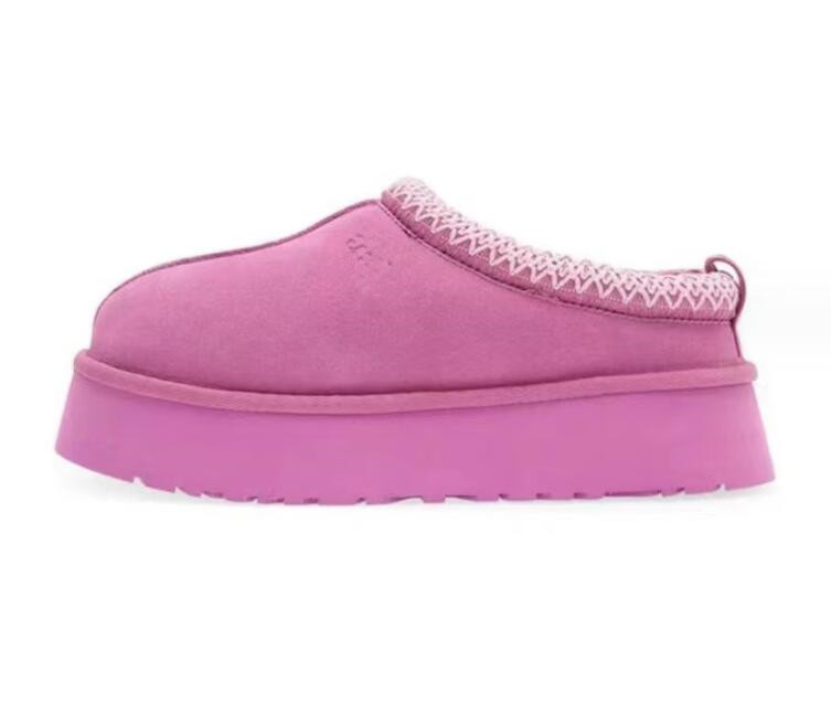 Man Women Tazz platform slippers snow boots keep warm boot comfortable Sheepskin Plush casual slippers Beautiful gifts with card dust bag box