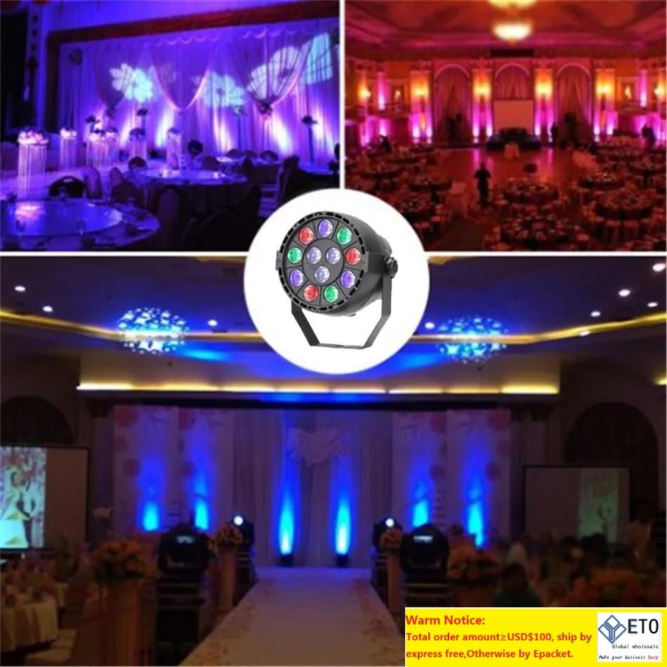 15W RGBW 12 LED par light DMX512 Sound control colorful LED stage light for music concert bar KTV disco effect lightingZZ