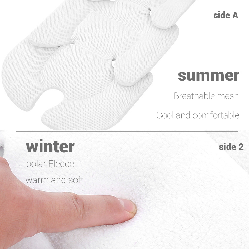 Stroller Parts Accessories Baby Stroller Cushion Infant Car Seat Insert Stroller Pad Four Seasons General Thermal Mattress Mesh Breathable 2 Side Avai