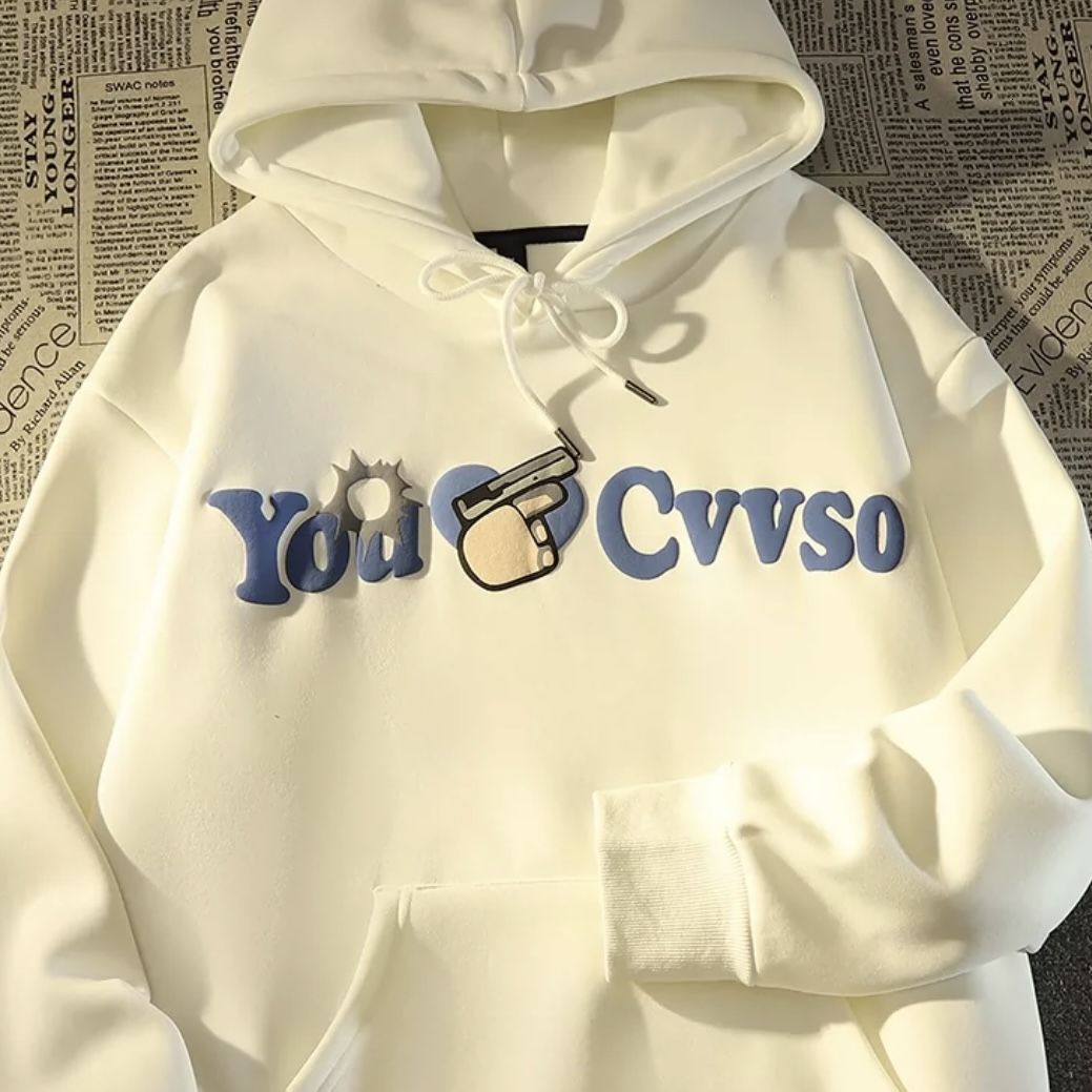 Men's Hoodies Sweatshirts American retro hiphop sweater letter anime hoodie men and women lovers on high street streetwear y2k women vibe oversiz