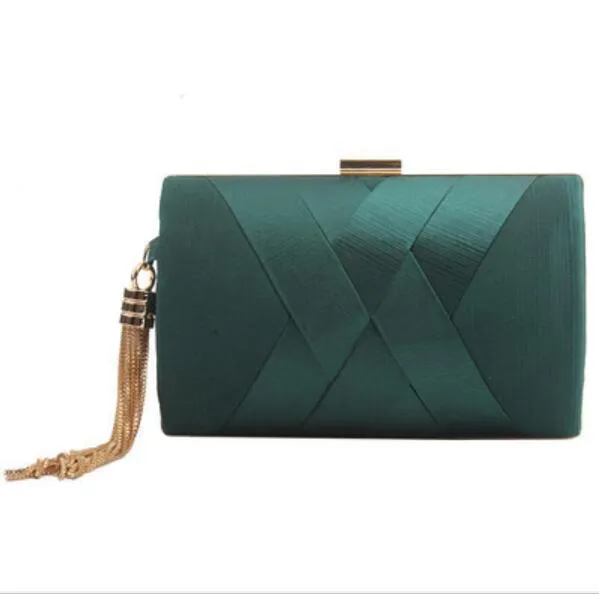 Explosion Style Tassel Dinner Bag Female Silk Banquet Evening Dress HandBags Clutch 2020 Women Hand AccessoriesZZ