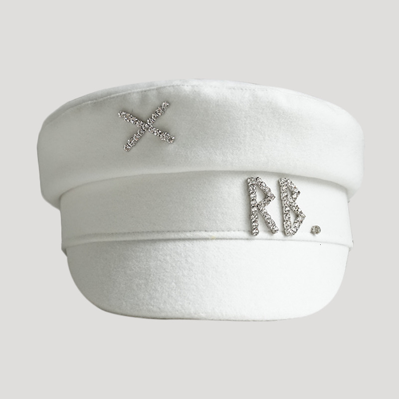 Women's Wool Beret with Dia Letter - Stylish Autumn Winter Sboy Cap (SXL 230821) dh911125171