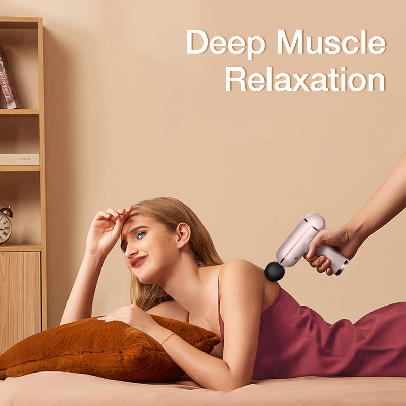 Full Body Massager SANLEPUS Portable LCD Massage Gun For Body Neck Back Electric Percussion Massager Deep Tissue Muscle Relaxation Fitness Slimming 23