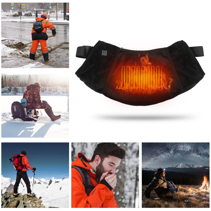 Sports Gloves Electric Hand Warmer Pouch Soft USB Heated Muff Fast Heating Winter Bag For Outdoor Hunting Camping Hiking 230821