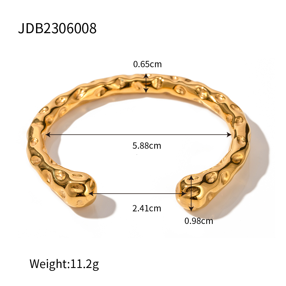 Charm Bracelets Uworld Contemporary Statement Ring Asymmetry Sensuous Contours Bangle or Cuff Shape And Form Set Waterproof Jewelry Women 2023 230822