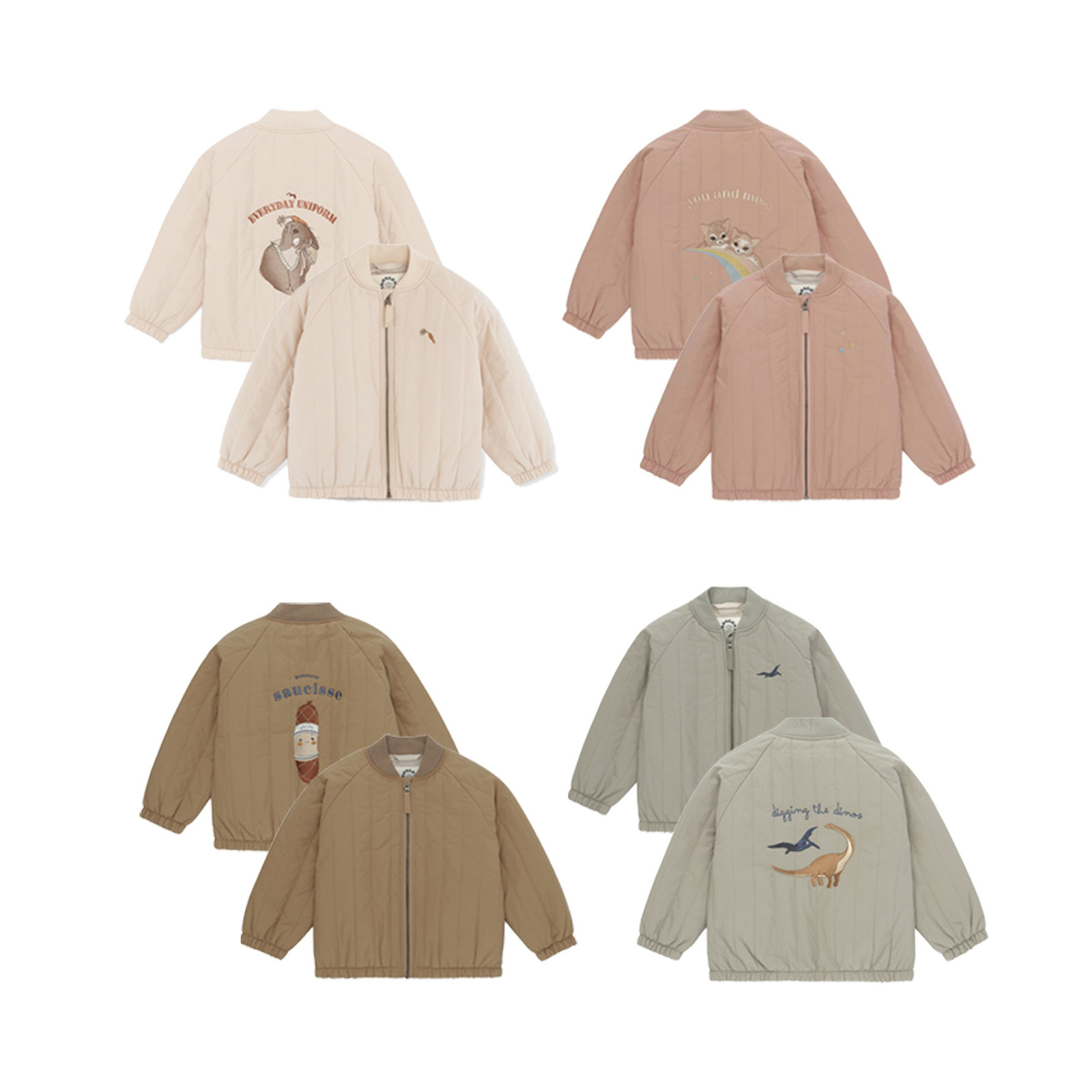 Jackets INS Baby Boys Cartoon Cotton Outwear Kids Winter Clothes Toddler Girl Lambswool Konges Slojd Jacket Embroidery Coat Flight Suit 230821