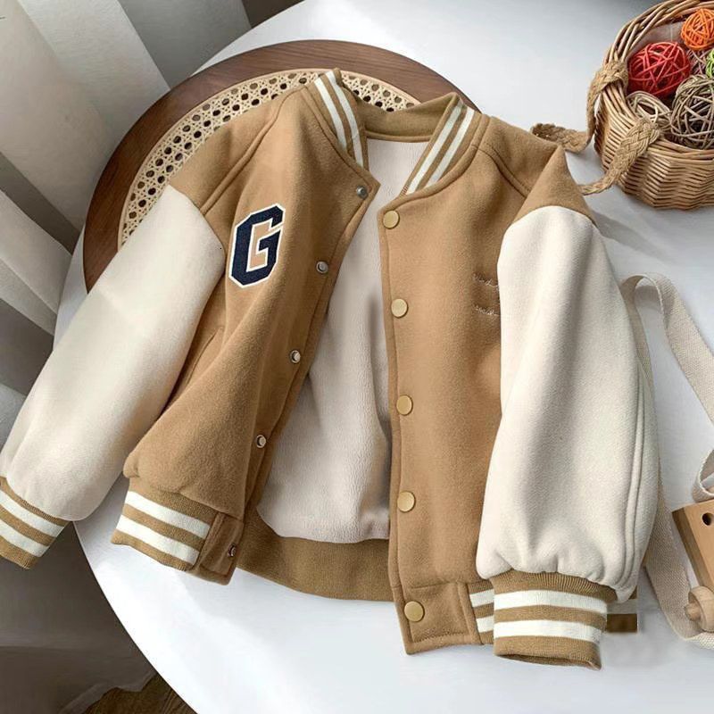 Jackets Children Bomber Jacket Kids Spring Autumn Letter Print Outerwear Boys Streetwear Varsity Motion Baseball Uniform Coats 230817
