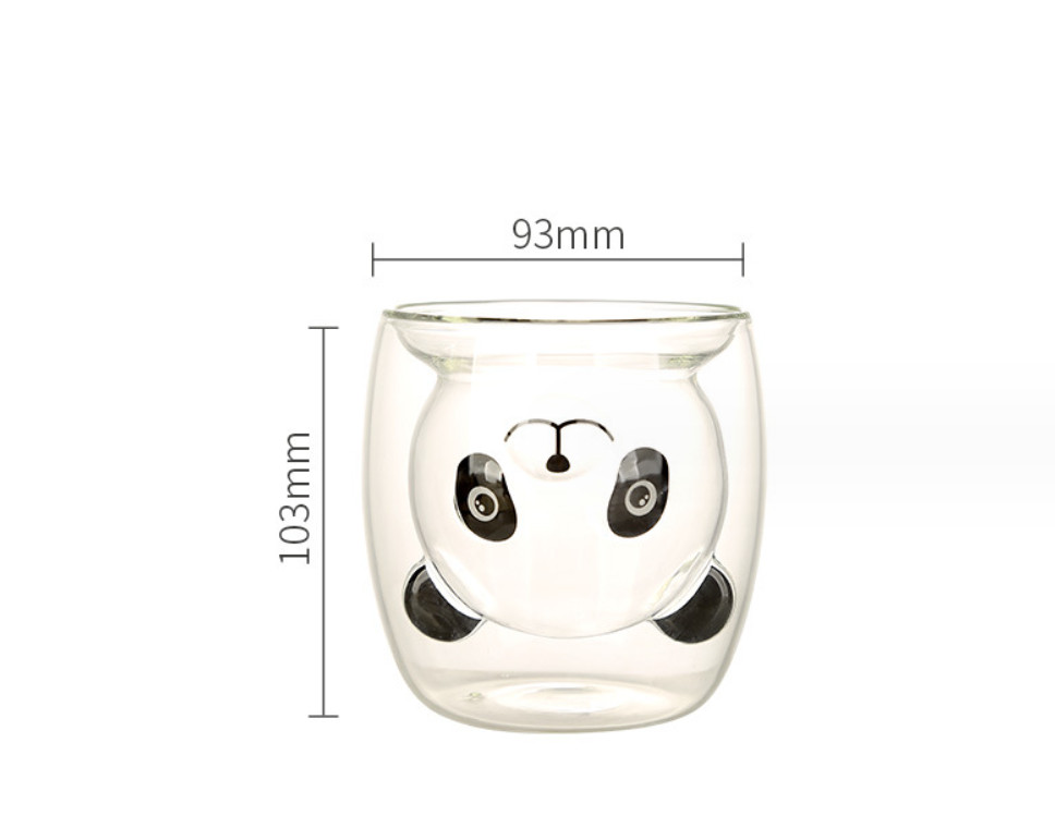 The latest 12.2OZ double -layer glass Christmas coffee mug, many styles choose, support customization of any logo