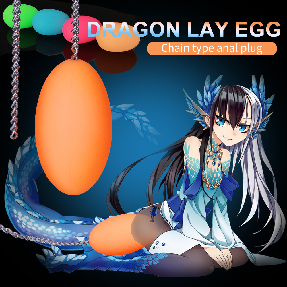 Anal Toys Huge Dragon Eggs Butt Plug Night Glowing Pull Beads Oviposition Trainer LayEgg VaginalProstate Birth Experience Sex 230821