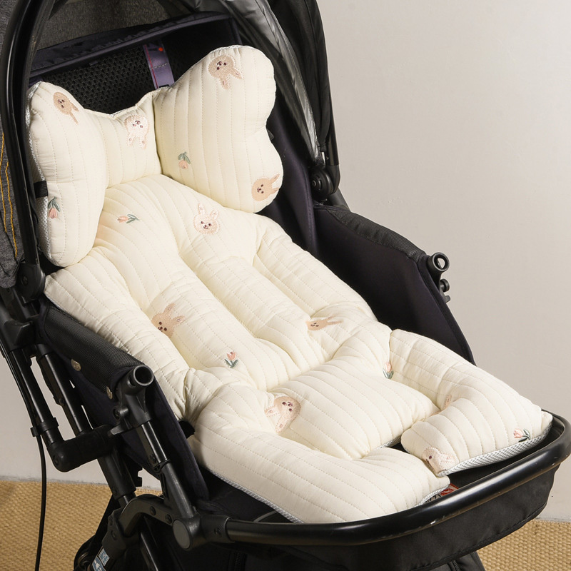 Stroller Parts Accessories Baby Stroller Seat Cushion Pad for Car Puchair Liner Mat Thicken Cotton Breathable Cart Mattress Infant born Pram Accessori
