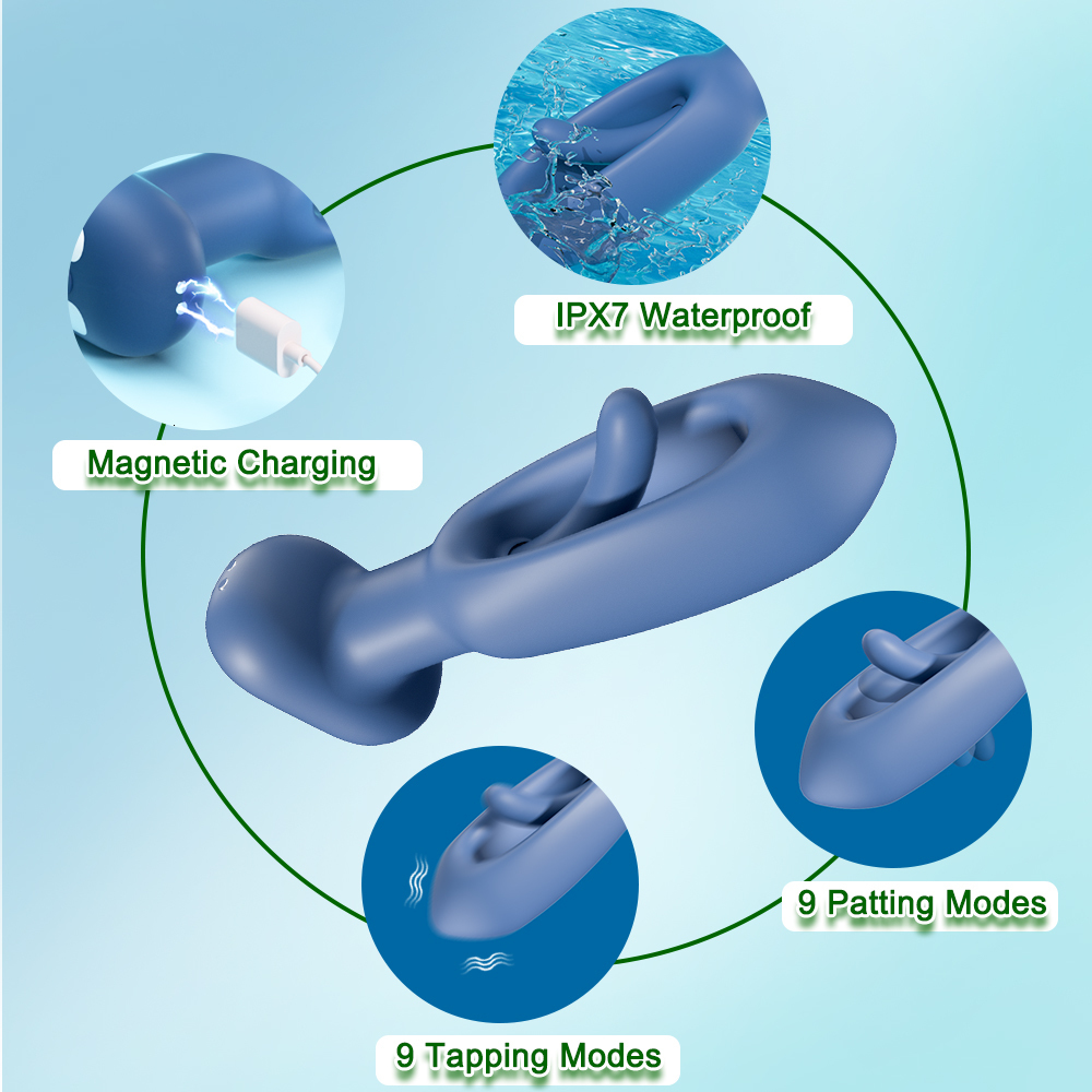 Anal Toys Patting Plug for Men Remote Control Vibrating Butt Women Sex Toy Couples Vibrator Prostate Stimulator 230821