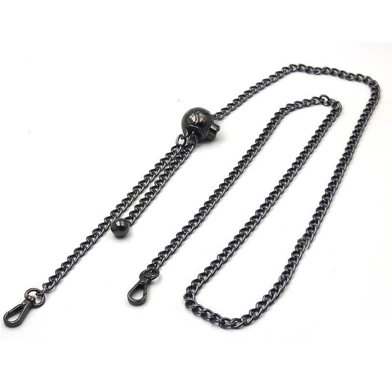 Bag Parts Accessories 140cm Adjustable Bag Chain - 7mm Replacement Metal Purse Chain Shoulder Crossbody Bag Strap Handle with Length Adjustable Ball 2