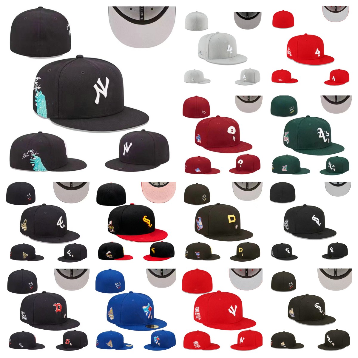2023 Newest Designer Fitted hats Snapbacks ball hat Adjustable football Caps All Team Outdoor Sports Embroidery sun Closed Fisherman Beanies flex cap sizes 7-8