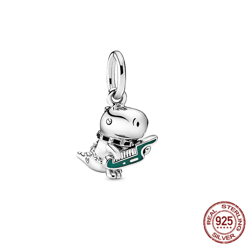 925 Sterling Silver Hot selling Pendant Charm Bead Suitable for Original Bracelets/Necklace Jewelry Balloon Dog Drummer Little Bear Free Shipping