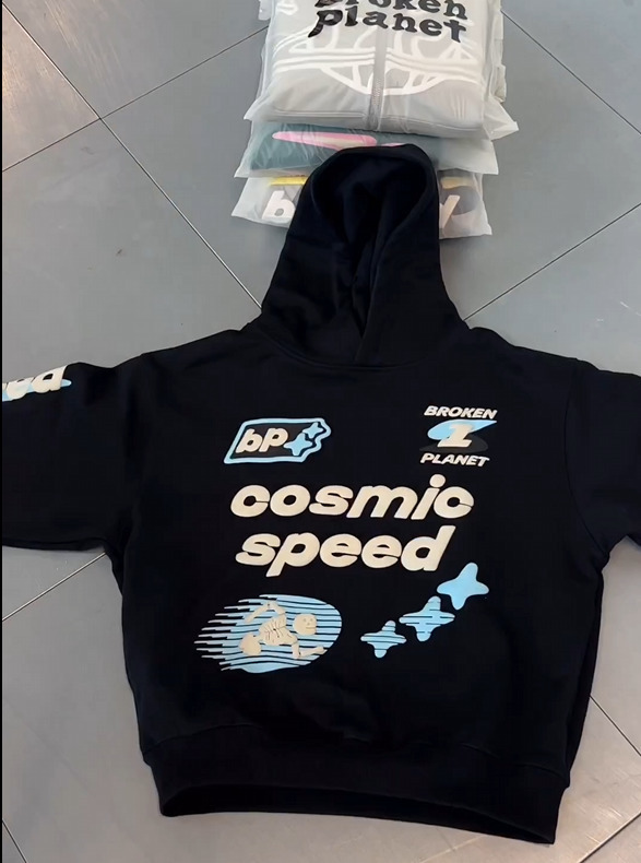 Men's Hoodies Sweatshirts Cosmic Speed Black Hoodie Women Loose Casual Letter Skull Print Pullover Y2k Men Clothing Oversized Gothic Streetwear S