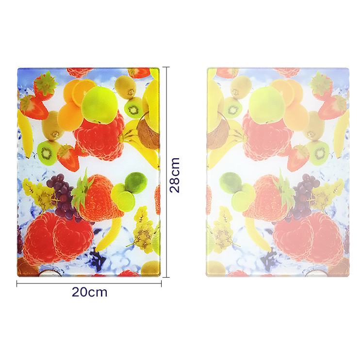 DIY Blank Cheese Chopping Blocks Sublimation Rectangle Glass Tempered Cutting Board 28.5*20CM