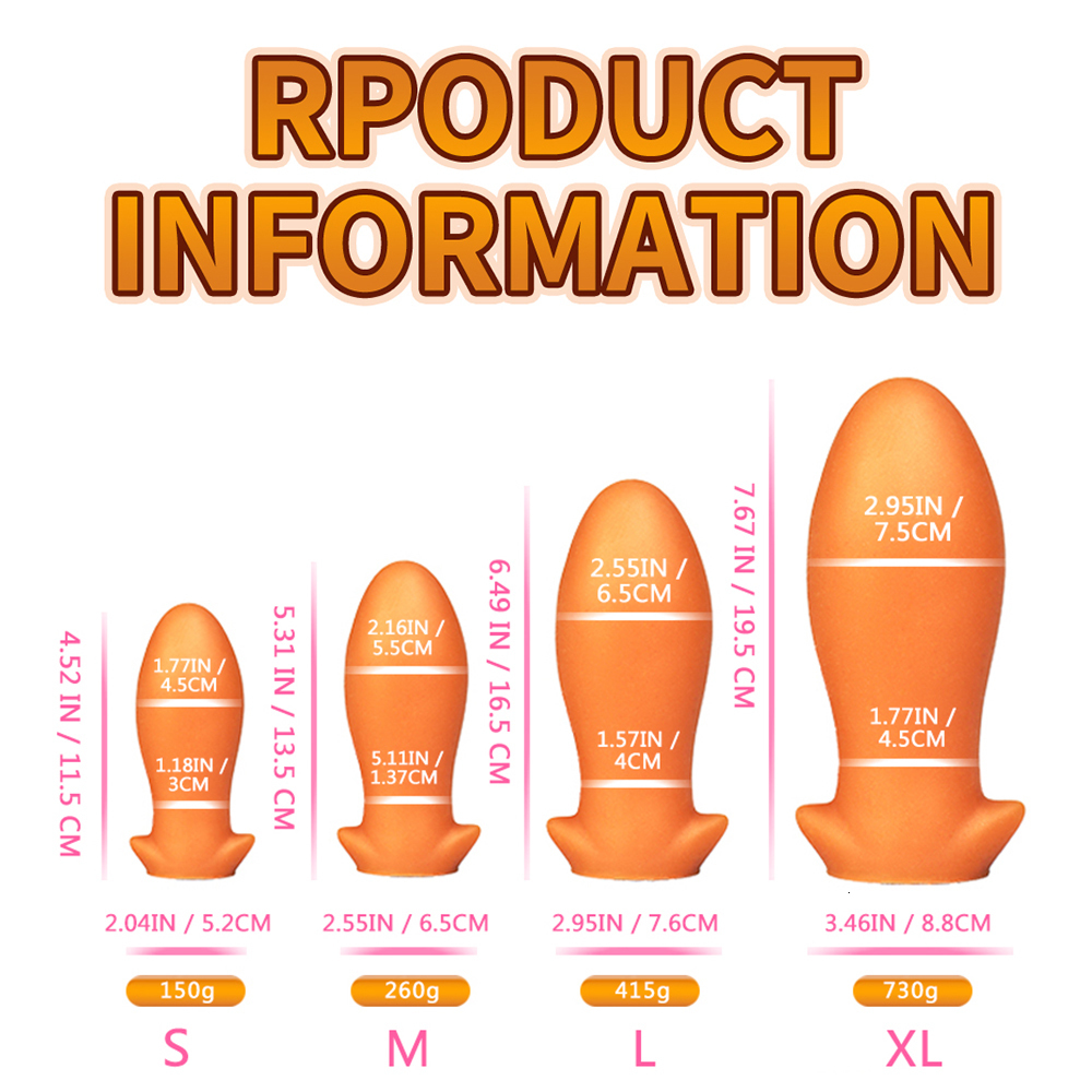 Anal Toys Large Dragon Egg Lliquid Silicone Plug Vestibule Tail Masturbator Soft Comfortable and Vaginal Adults Sex Products 230821