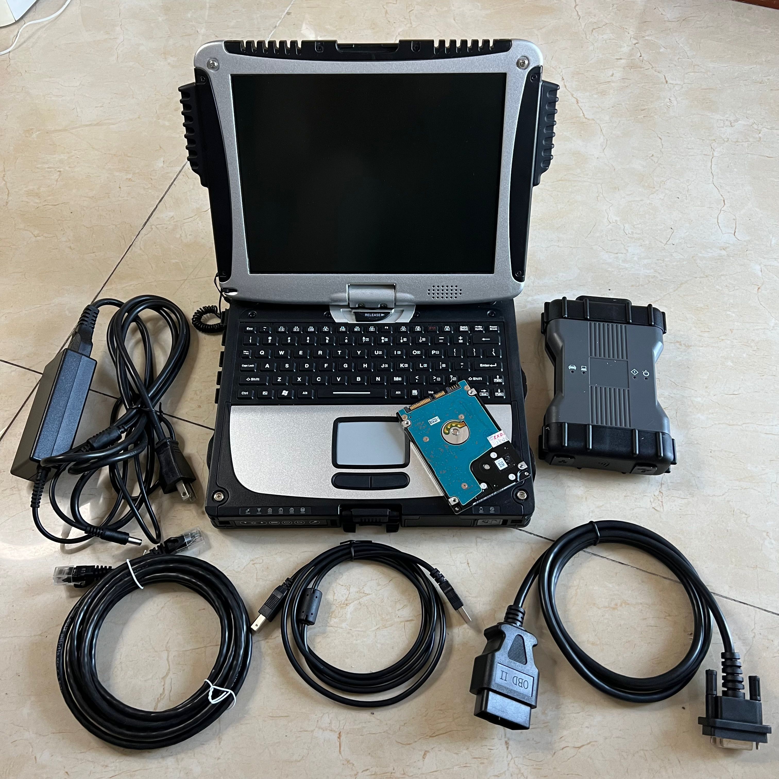 mb star c6 sd vci can DOIP diagnosis tool ssd laptop tablet cf19 touch screen computer 4g full set ready to work