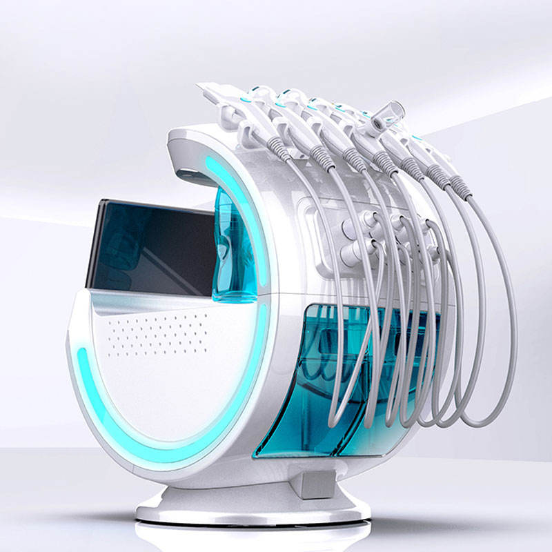 Professional Deep Cleansing Facial Machine/ Multifunction Beauty Machine/ Salon Equipment Facial RF Hydro Dermabrasion Machine with Skin Analyzer