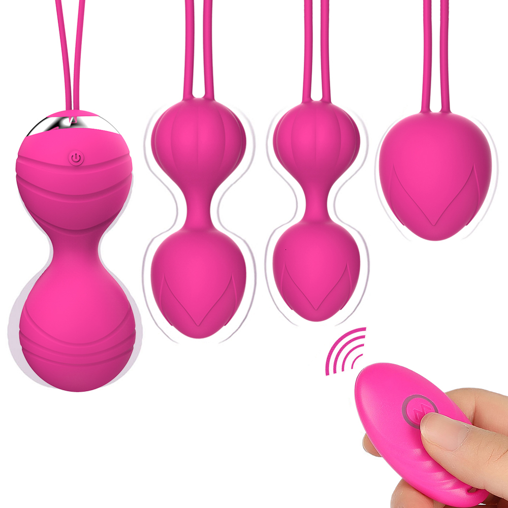 Adult Toys 5pcs Vagina Exercise Kegel Balls Kit Ben Wa 10Speed Vibrator Wireless Remote Control Jumping Eggs Erotic Sex Toy For Women 230821