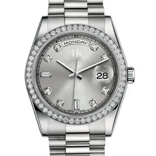 New arrival top quality Date Day men watch mechanical automatic watches stainless steel wristwatch 548