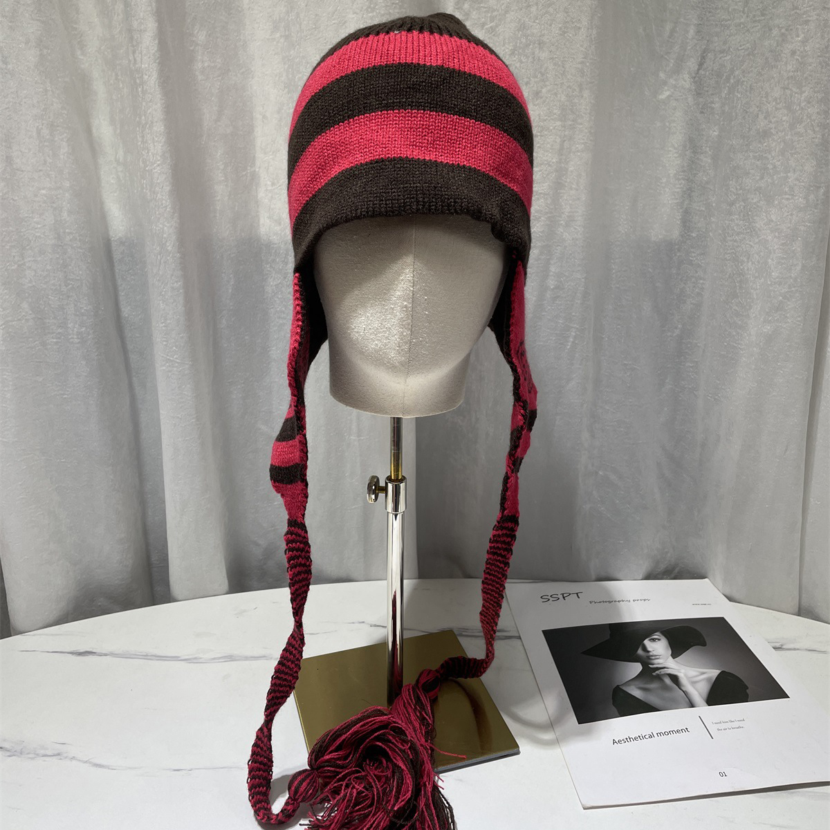 BeanieSkull Caps Anime NANA Cosplay Hat Okazaki Shinichi Beanies Unisex Women Men Tassel Ear Protection Hat Winter Bonnet Gorro Apparel 230821