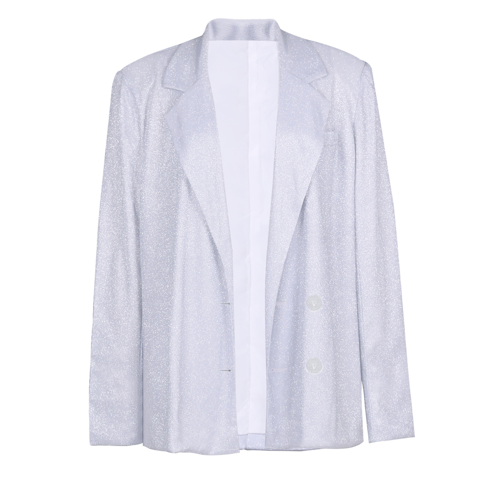 Women s Jacket Shiny Blazer Office Lady Casual Coat Woman Solid Color Long Sleeve Tailored Collar Jacket OL Suit Outfits 230822
