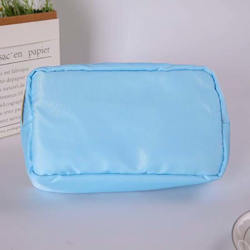 Cosmetic Bags Cases 4PCS Mixed Color Towel Embroidered Letter Waterproof Makeup And Wash Bag Random 230821