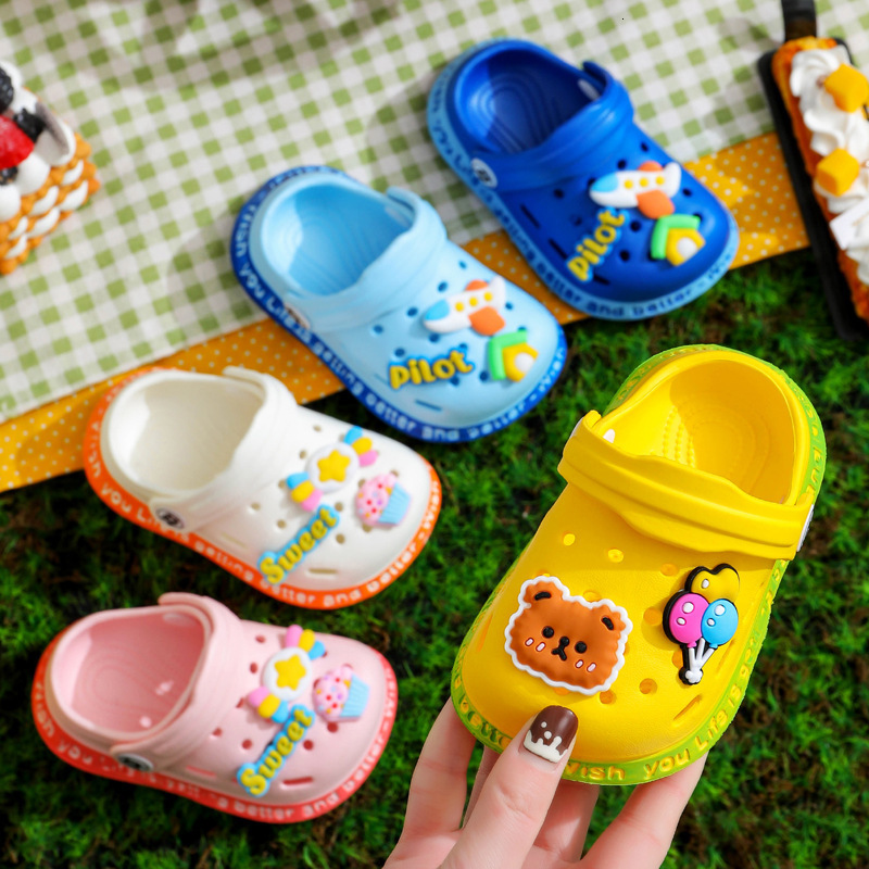 Sandals Summer Baby Kids Cartoon Sandals Croc Sandals For Children Baby Girl Shoes Sandal Infantil Boy Girl Children Garden Beach Shoes 230821