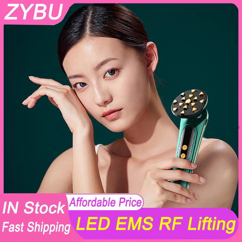 Face Lift Devices EMS RF Microcurrent Skin Rejuvenation Facial Massager Light Therapy 5 Colors LED Anti Aging Wrinkle Removal Beauty Care