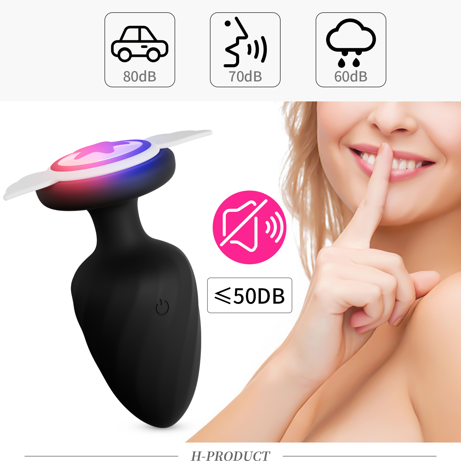 Anal Toys Vibrating Plug With Wings LED Light Buttplug Remote Control Vibrator For Women Men Male Prostate Massager Anus Sex 230821