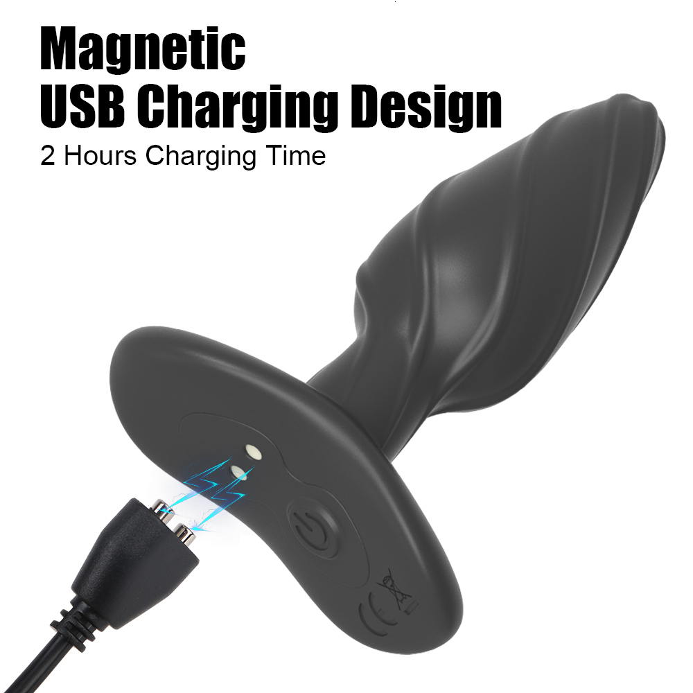 Anal Toys Electric Shock Plug GSpot Vaginal Massager Wireless Remote Control Sex Shop 12 Modes Masturbator for Men Women 230821