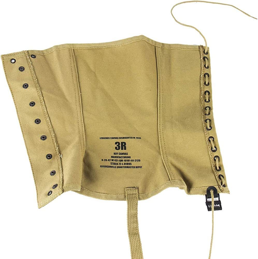 Bag Parts Accessories Oleader Reproduction WW2 M1936 Leggings WWII US Army Canvas Gaiters Puttee Protection for Legs3R Khaki 230822 baa0 4