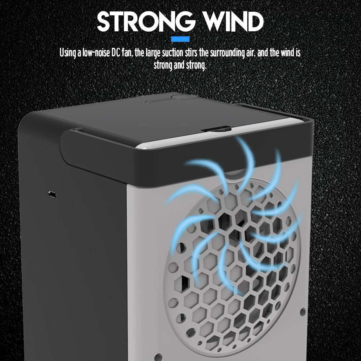 Other Home Garden Portable Mini Air Conditioner Water Cooling Fan 3 Speed 2500ml Water Tank USB Air Conditioning air cooler for Car Home Office 230821