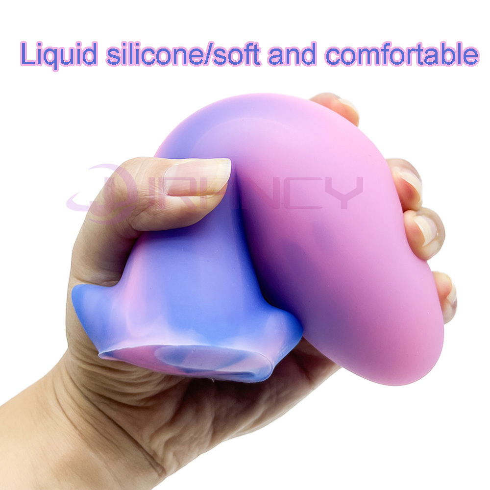 Anal Toys Egg Plug Luminous Beautiful Butt Liquid Silicone Soft Sex Toy For Men Women VaginalAnal Fisting 230821
