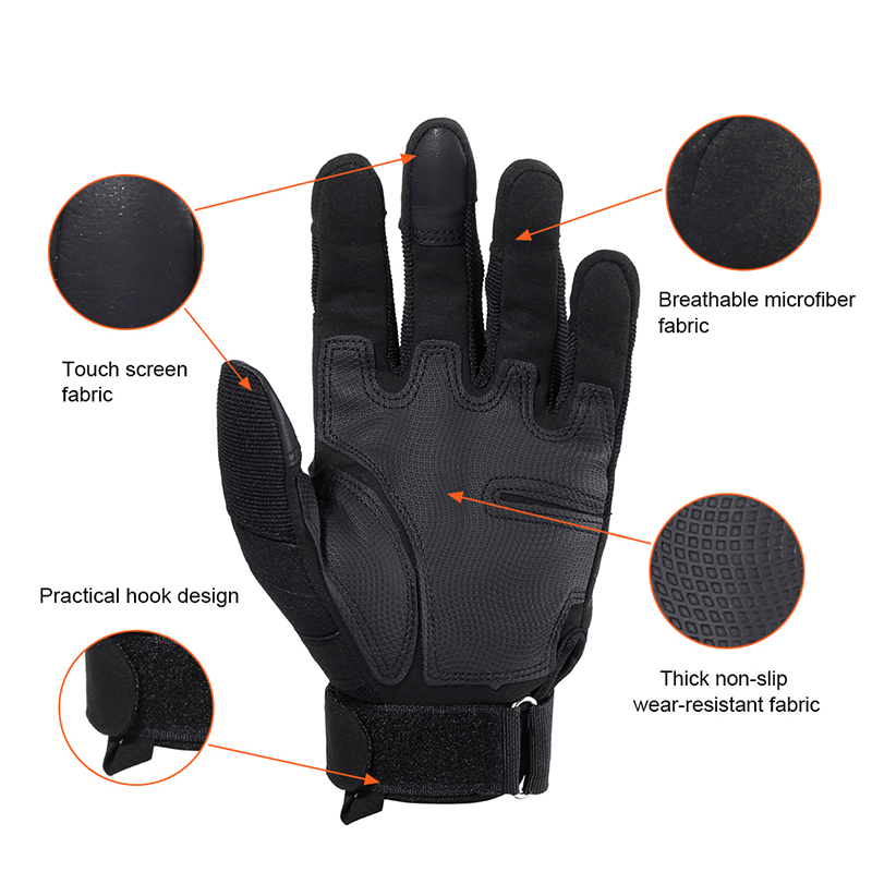 New Brand Tactical Gloves Army Paintball Airsoft Shooting Police Hard Knuckle Combat Full Finger Driving Gloves Men CJ191225