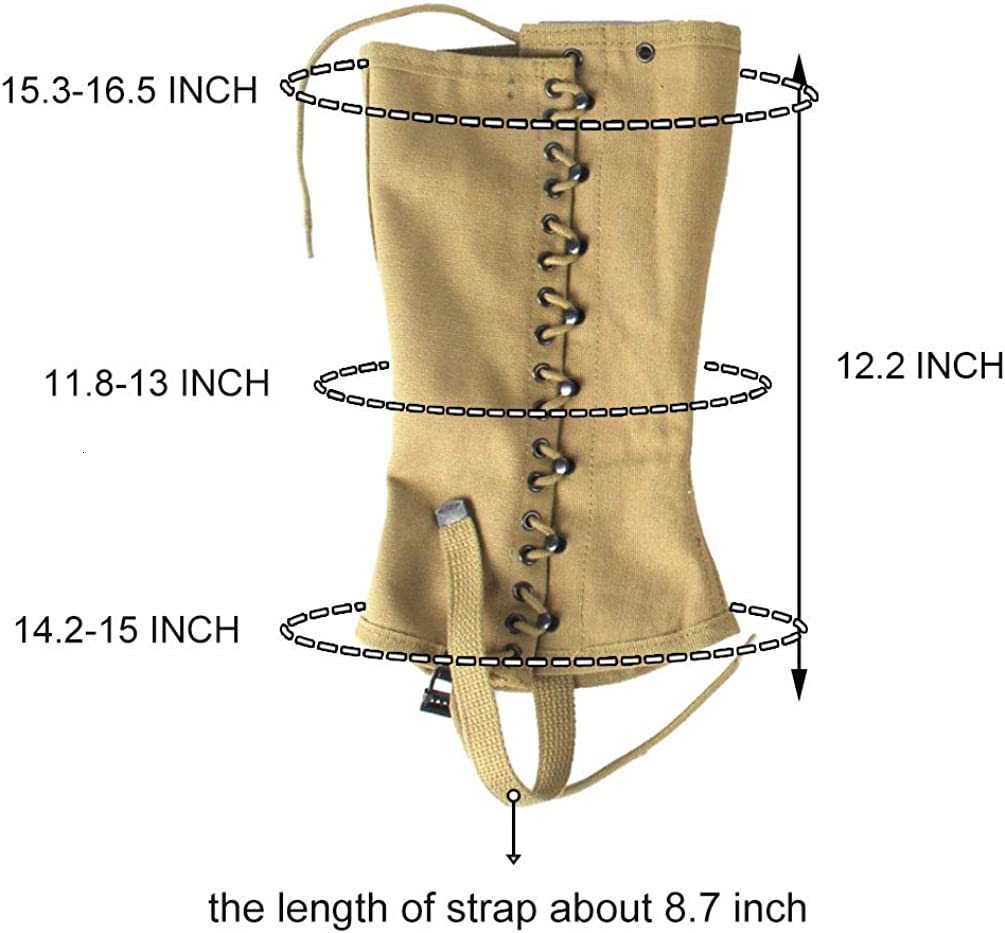 Bag Parts Accessories Oleader Reproduction WW2 M1936 Leggings WWII US Army Canvas Gaiters Puttee Protection for Legs3R Khaki 230822 baa0 4