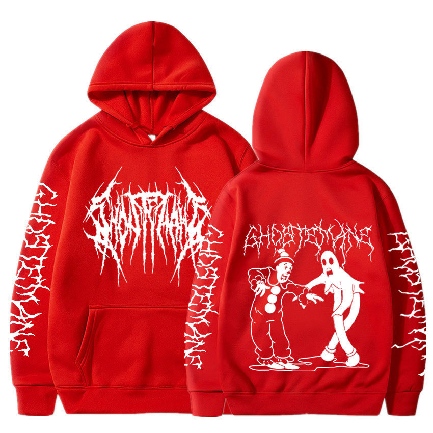 Men's Hoodies Sweatshirts Ghostemane Double Sided Print Hoodie Sweatshirt Men's Fashion Hip Hop Metal Rock Hoodies Tracksuit Streetwear 2308